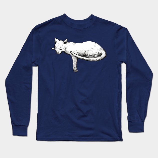 Lazy cat Long Sleeve T-Shirt by Carlos CD